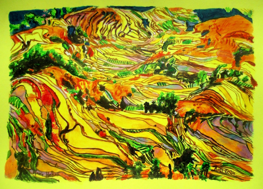 Rizières en terrasse en Chine